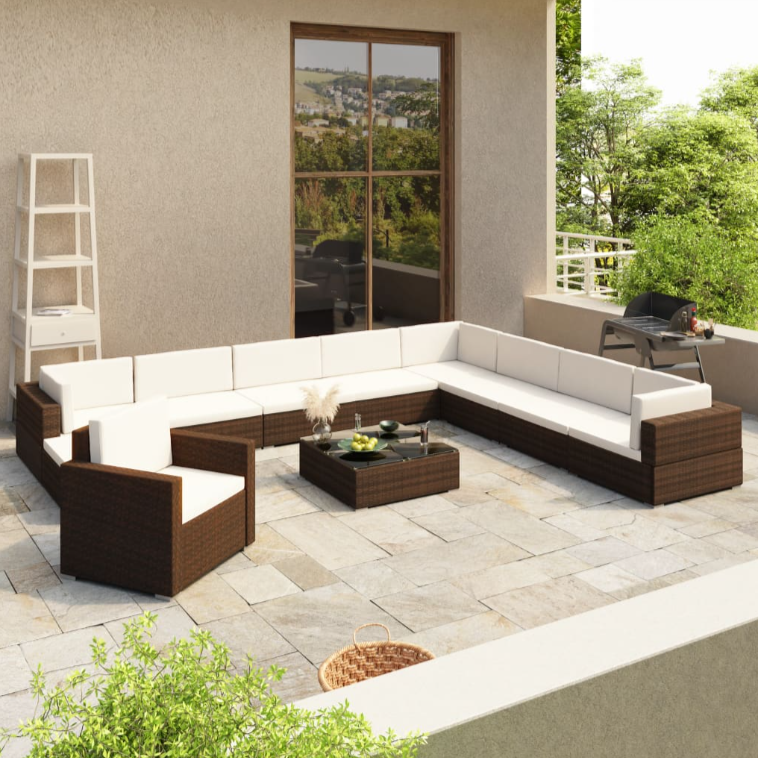 Lounge-Set "Octavian"in Schwarz