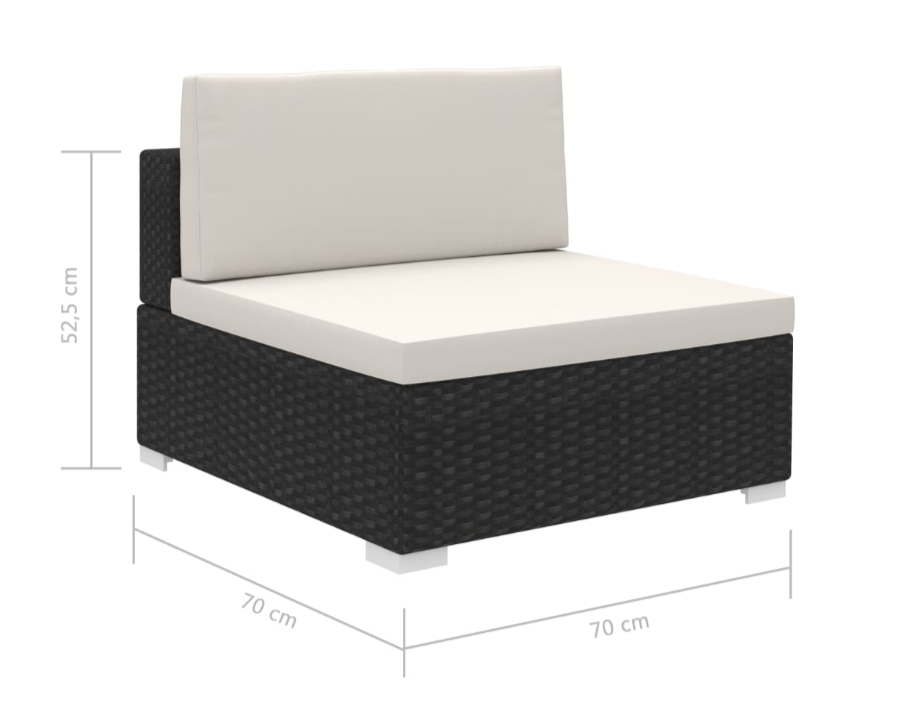 Lounge-Set "Octavian"in Schwarz