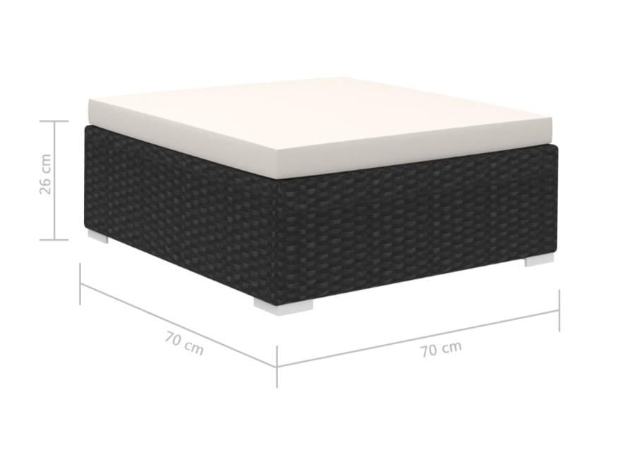 Lounge-Set "Octavian"in Schwarz