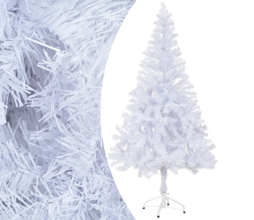 Künstlicher Weihnachtsbaum mit Ständer 120, 150, 180, 210cm Weiß & Grün