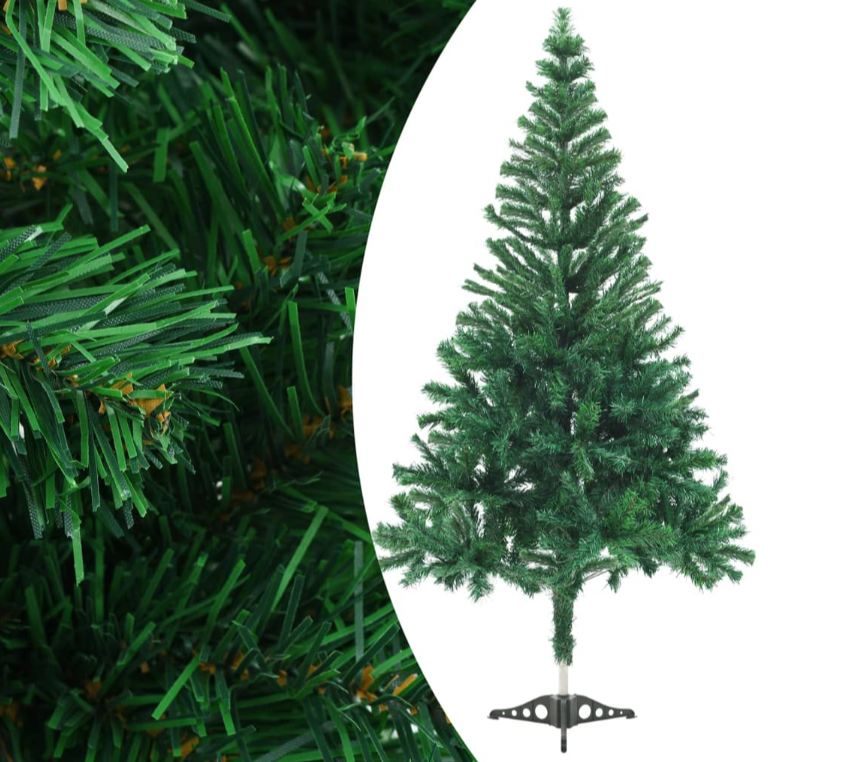 Künstlicher Weihnachtsbaum mit Ständer 120, 150, 180, 210cm Weiß & Grün