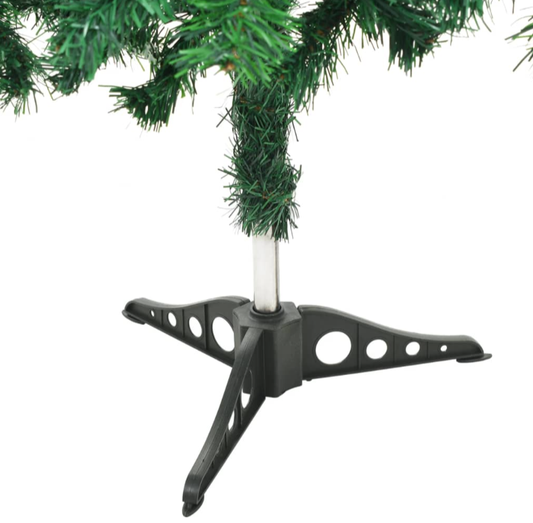 Künstlicher Weihnachtsbaum mit Ständer 120, 150, 180, 210cm Weiß & Grün