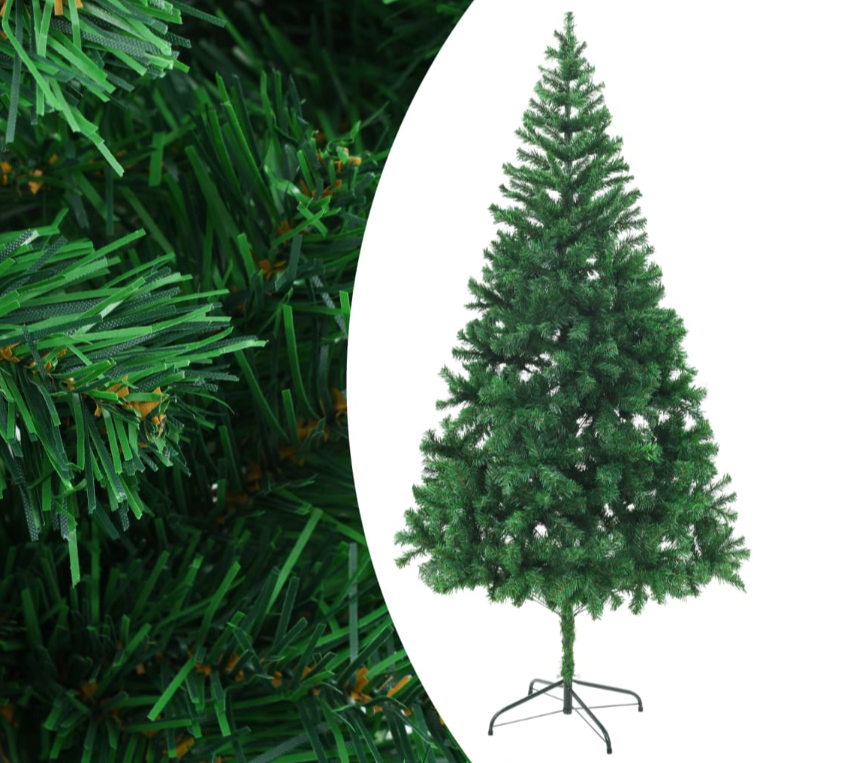Künstlicher Weihnachtsbaum mit Ständer 120, 150, 180, 210cm Weiß & Grün