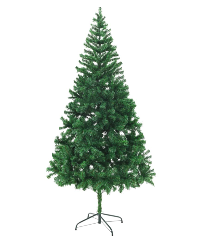 Künstlicher Weihnachtsbaum mit Ständer 120, 150, 180, 210cm Weiß & Grün