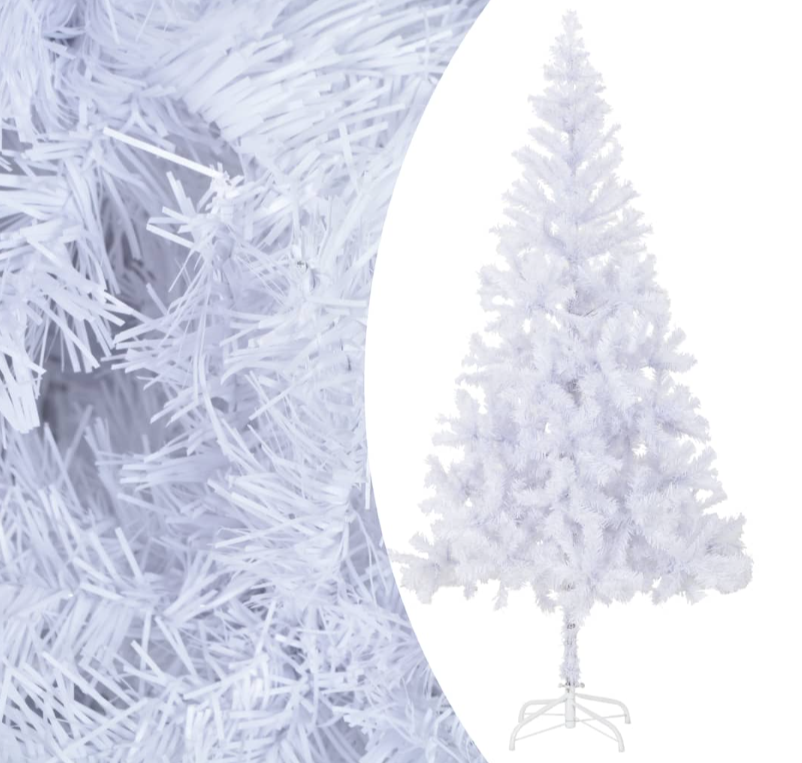 Künstlicher Weihnachtsbaum mit Ständer 120, 150, 180, 210cm Weiß & Grün