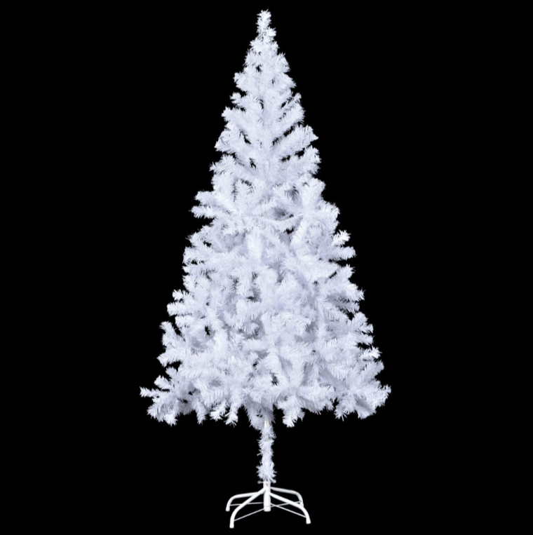 Künstlicher Weihnachtsbaum mit Ständer 120, 150, 180, 210cm Weiß & Grün
