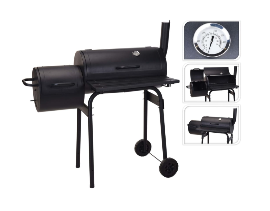 Barbecue Smoker in Schwarz