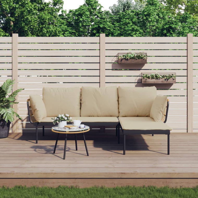 Garten-Lounge-Set "Lina" mit Kissen