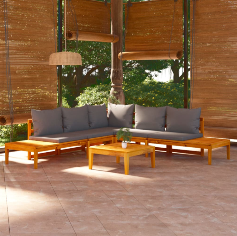 Gartenlounge-Set "Amira" mit Kissen