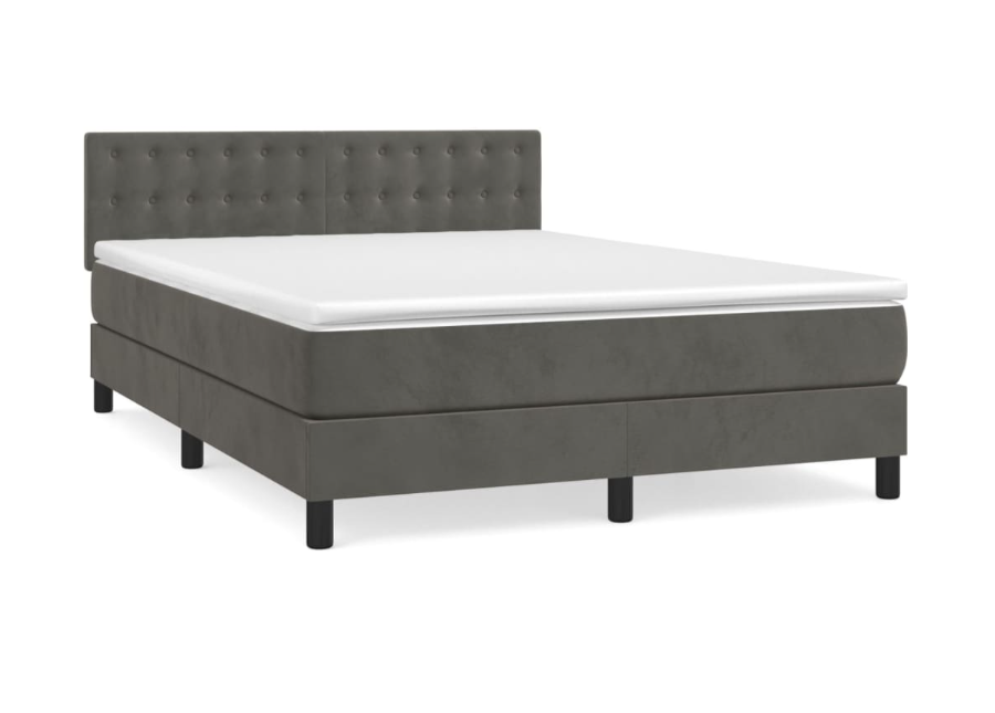 Boxspringbett "Kairo" inkl. Topper in Samt H3/H4