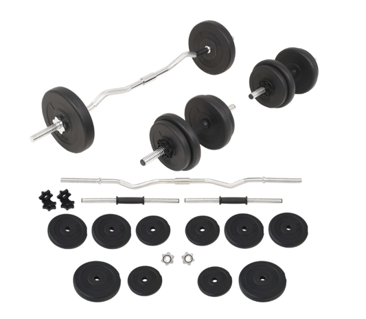 Langhantel- und Kurzhantelset 30 Kg & 60 Kg