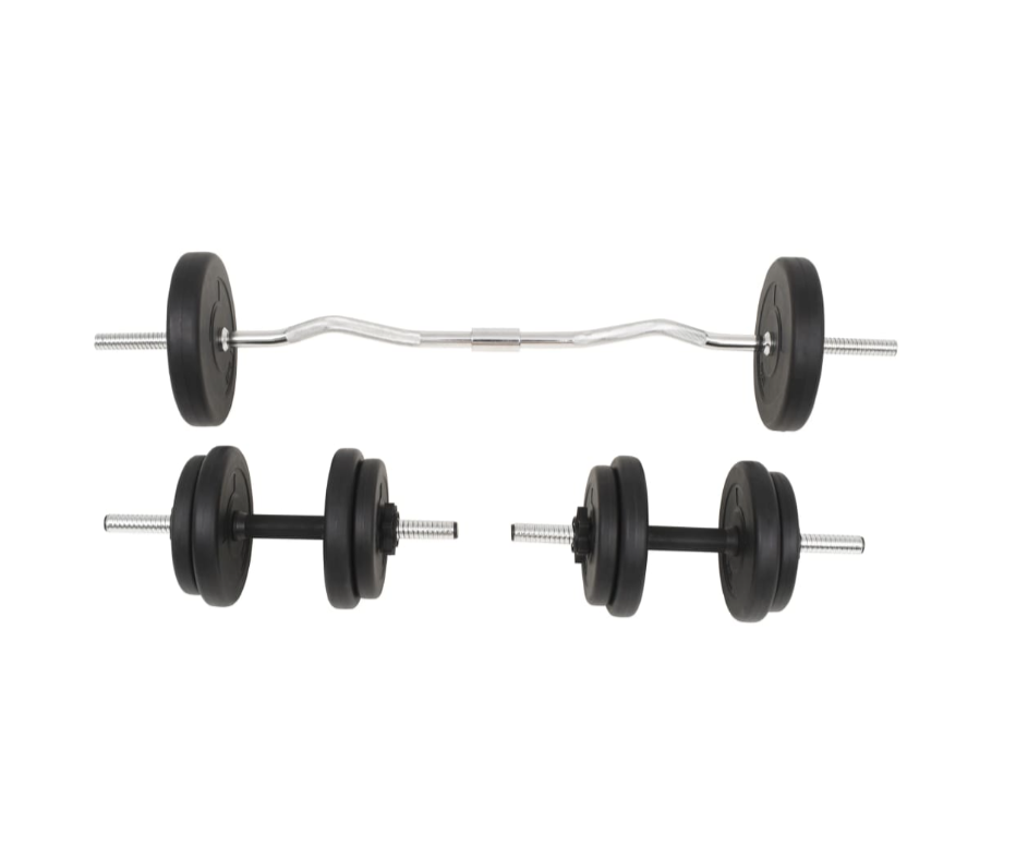 Langhantel- und Kurzhantelset 30 Kg & 60 Kg
