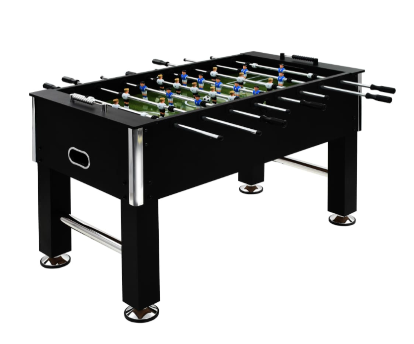Kickertisch C7 Stahl 60 kg 140x74,5x87,5 cm Schwarz
