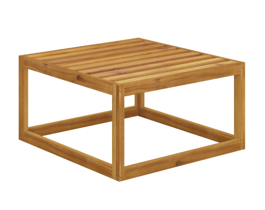 Garten-Lounge-Set mit Kissen aus massivem Akazienholz