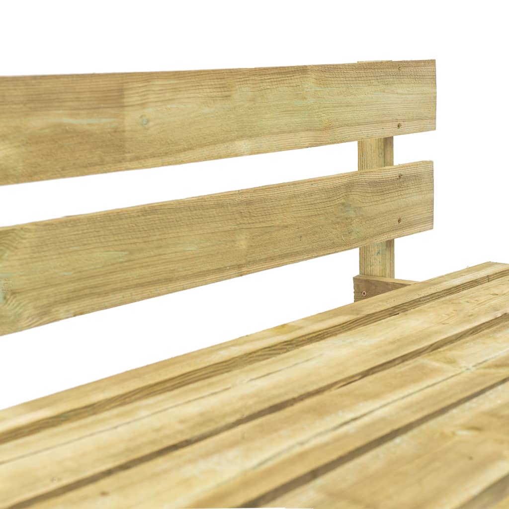 Outdoor-Sofa Paletten mit Kissen in Grau Kiefernholz