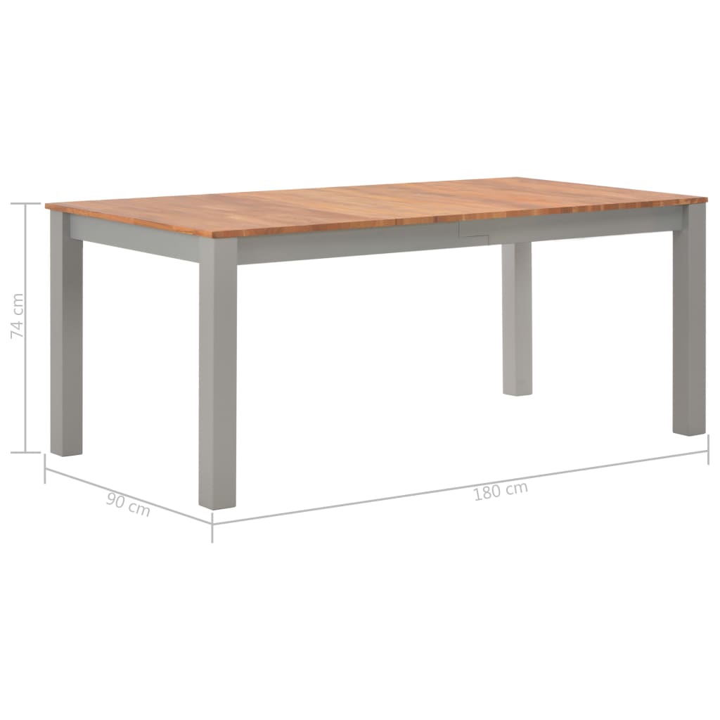 Esstisch "Himalaya" 180 x 90 x 74 cm aus Massivholz Eiche
