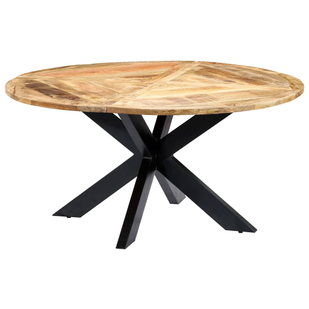 Esstisch Rund 150×76 cm Mango Massivholz