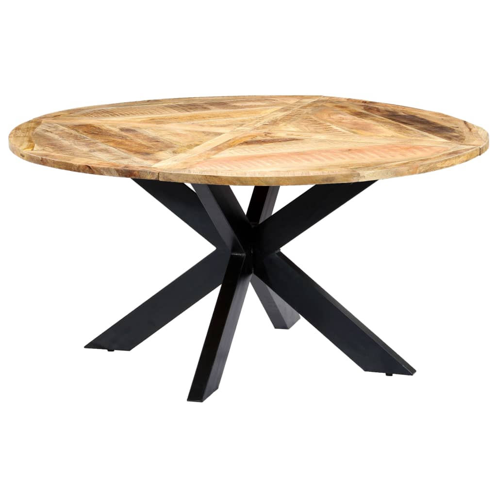 Esstisch Rund 150×76 cm Mango Massivholz