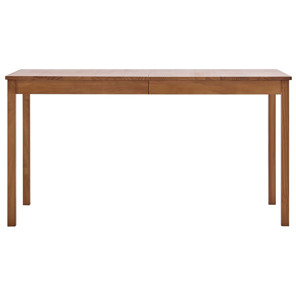 Esstisch "Selma" in Honigbraun 140 x 70 x 73 cm aus massivem Kiefernholz