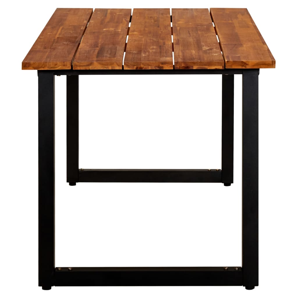Esszimmertisch "Steve" aus Akazie-Massivholz 160×80×75 cm