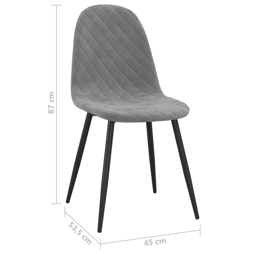 Esszimmerstühle-Set Sylt in Samtstoff 2 Stk. oder 4 Stk.