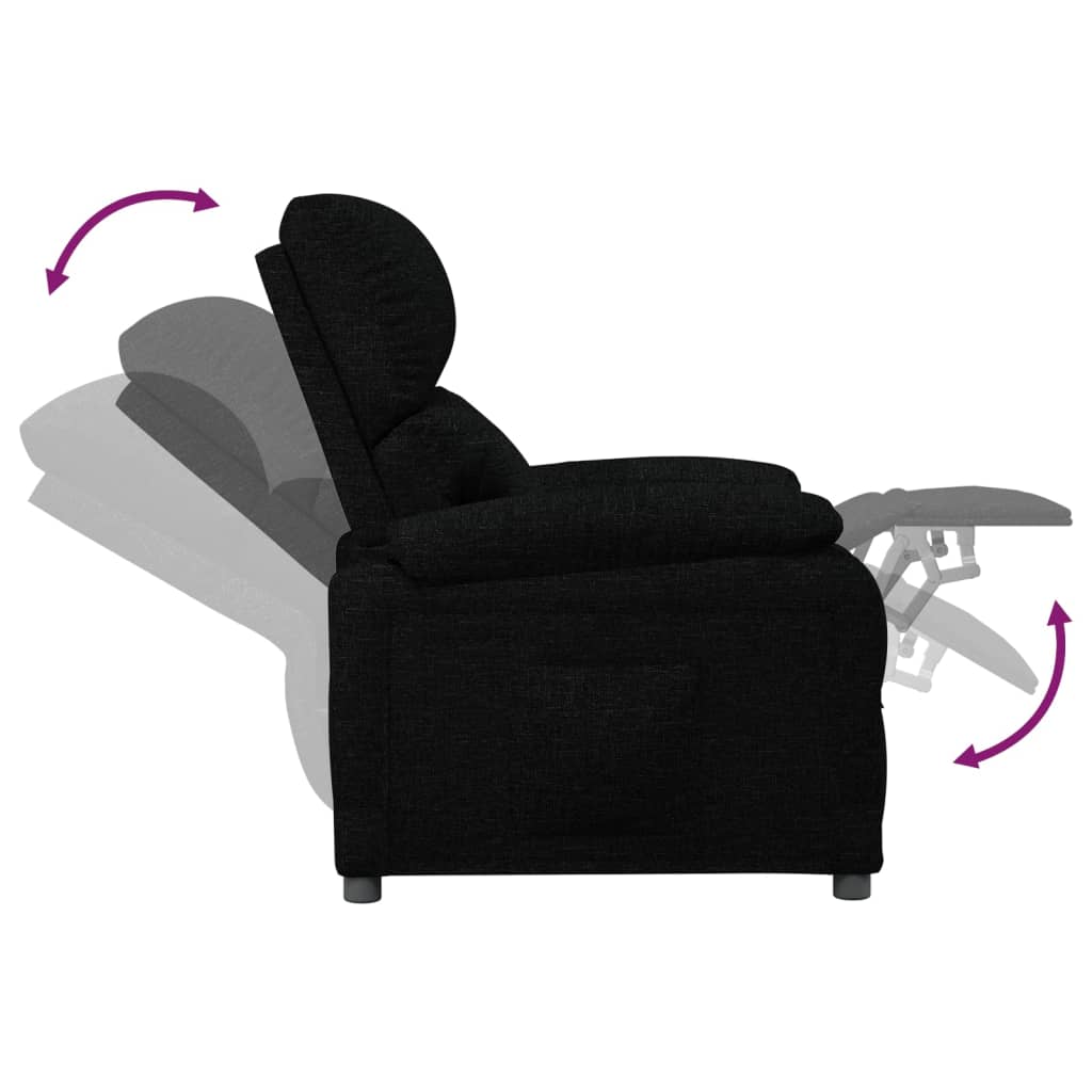 Relaxsessel Schwarz Stoff