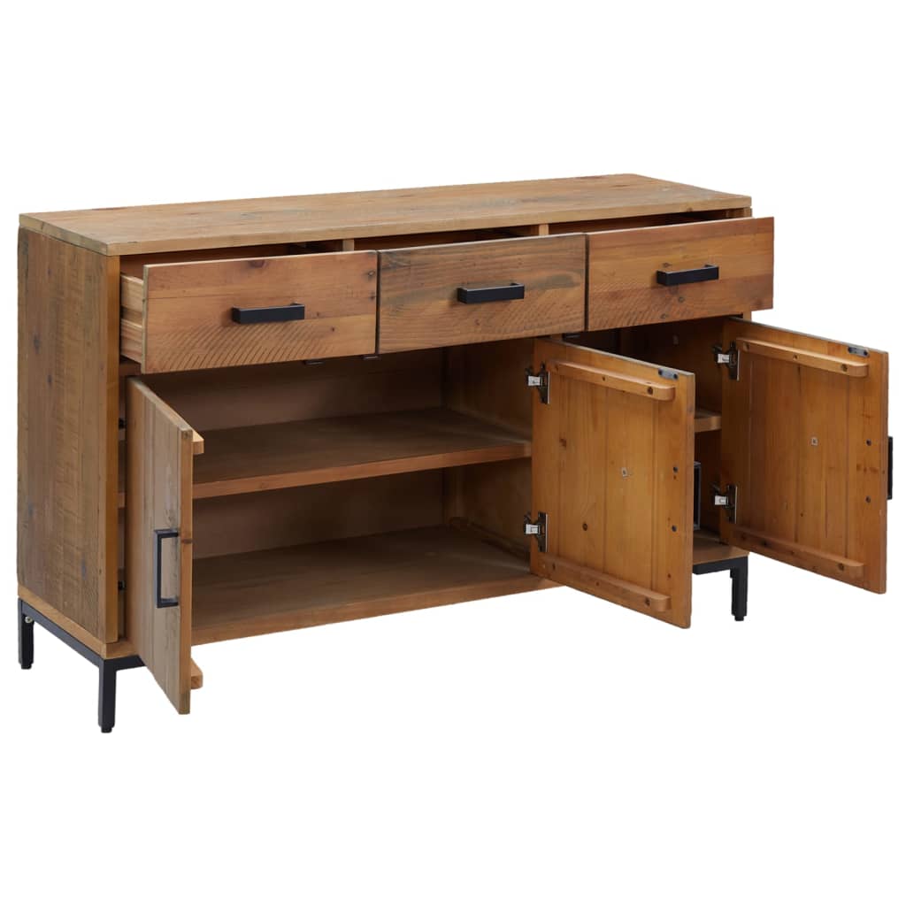 Sideboard Agnes in Braun aus Kiefer-Massivholz