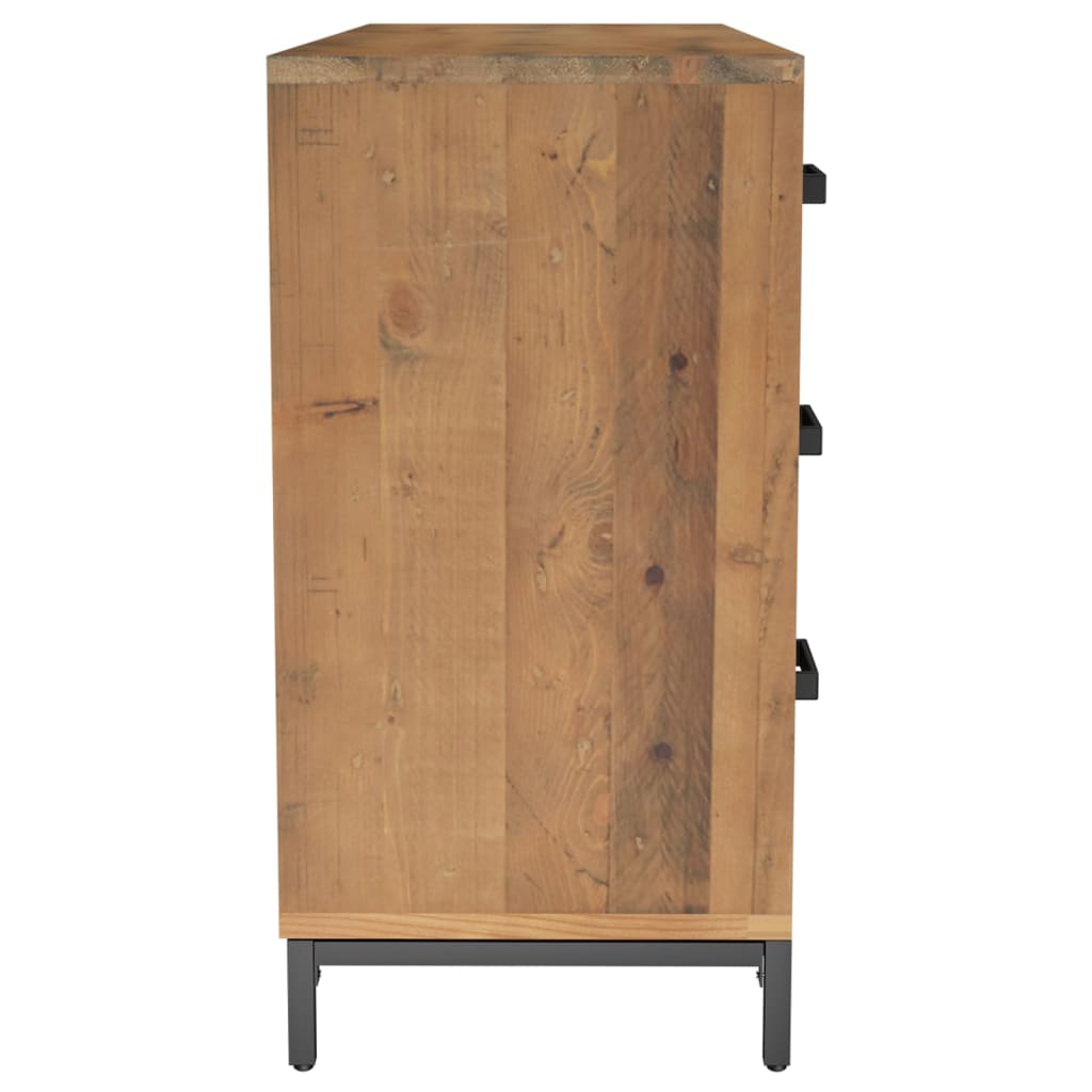 Sideboard Henriette Braun 110x35x70 cm Massivholz Kiefer
