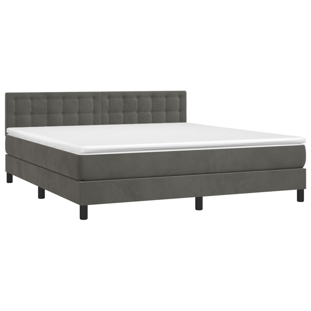 Boxspringbett "Kairo" inkl. Topper in Samt H3/H4