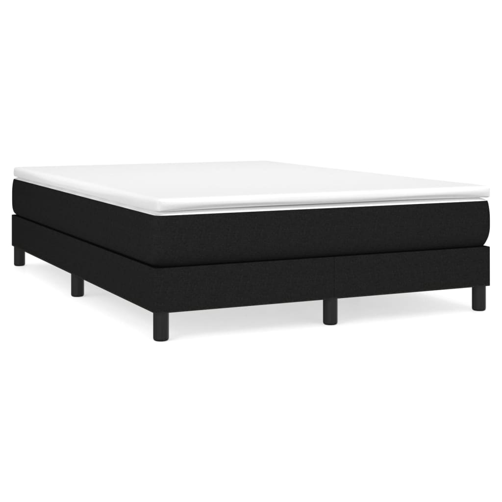 Boxspringbett Sandro inkl. Topper Schwarz 140x200 cm Stoff