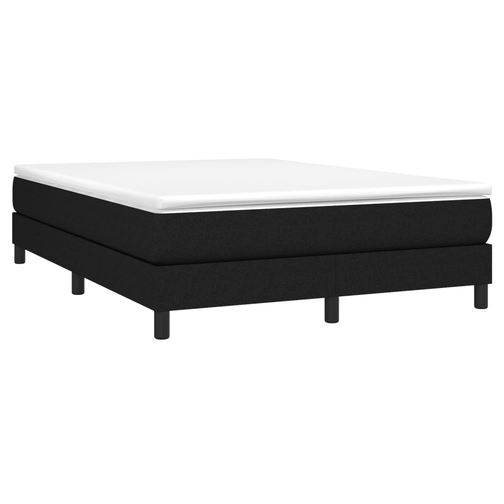 Boxspringbett Sandro inkl. Topper Schwarz 140x200 cm Stoff