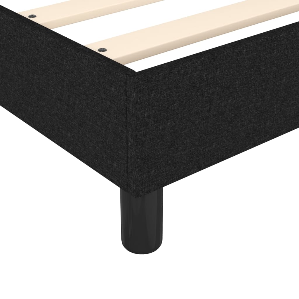Boxspringbett Sandro inkl. Topper Schwarz 140x200 cm Stoff