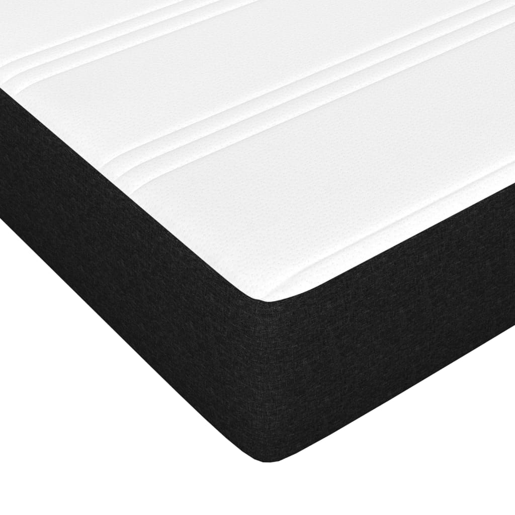 Boxspringbett Sandro inkl. Topper Schwarz 140x200 cm Stoff