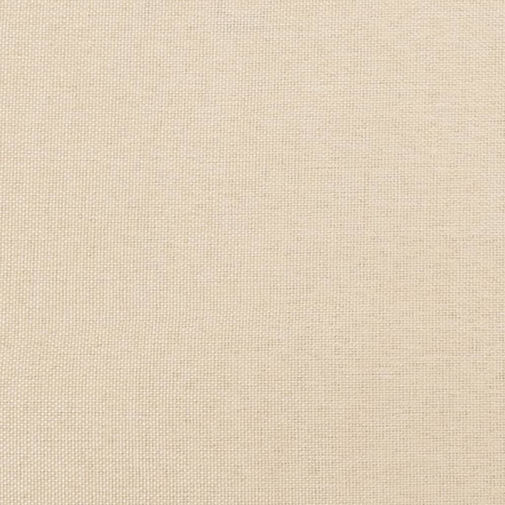 Boxspringbett Sandro inkl. Topper Cremefarben 140x200 cm Stoff