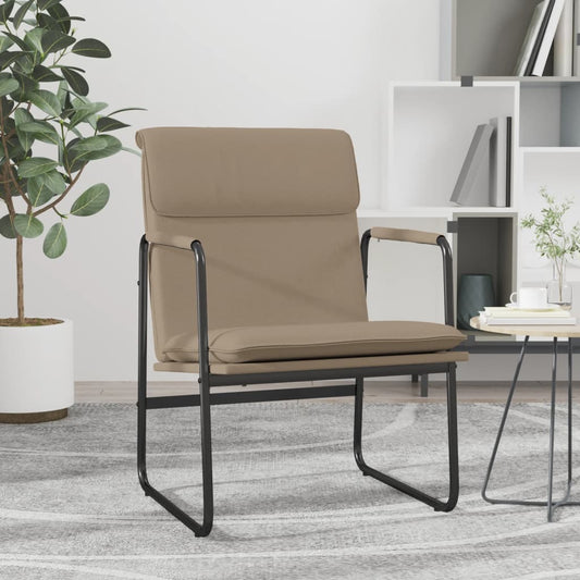 Loungesessel "Gregor" in Cappuccino-Braun-Kunstleder