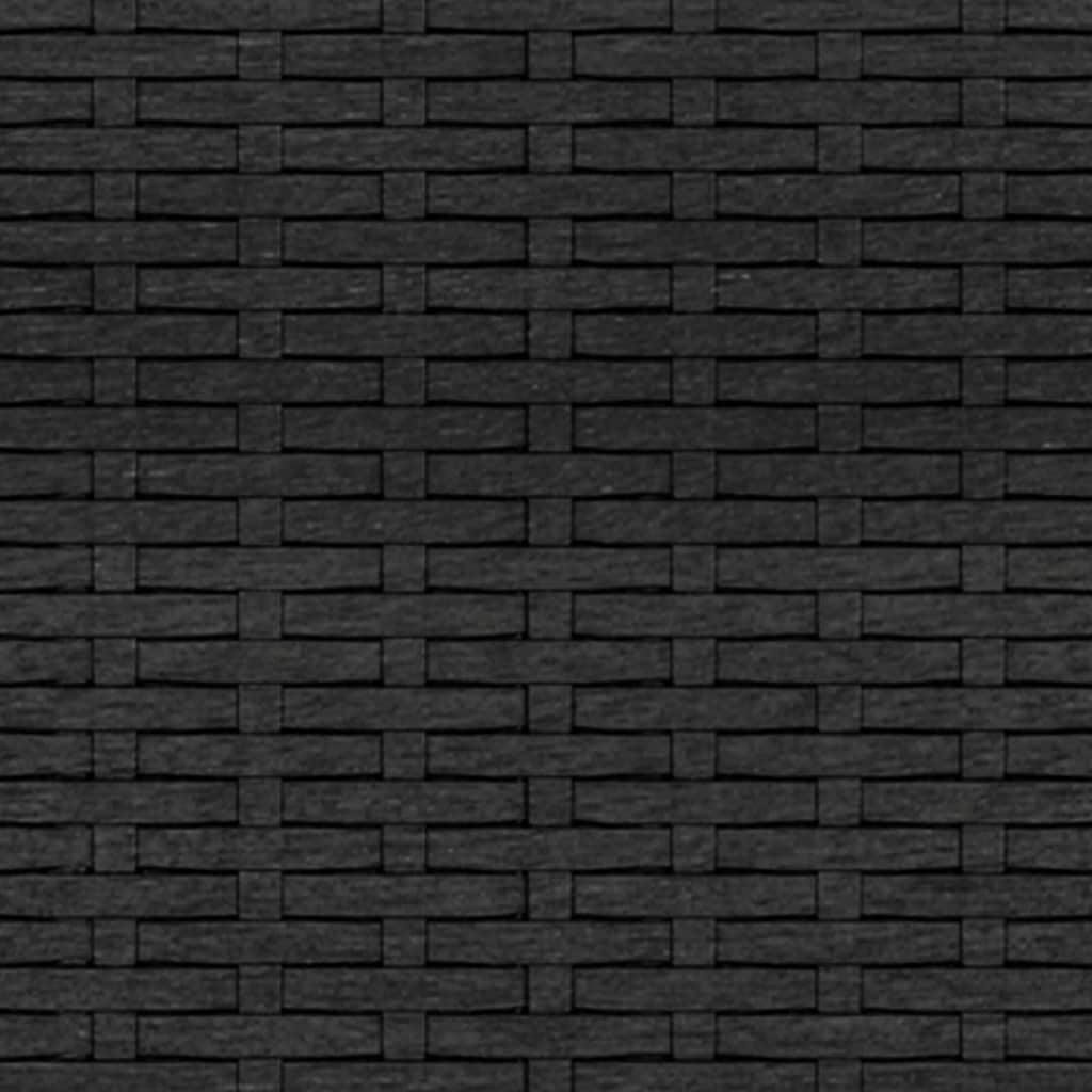 Gartensofa "Sonja" mit Kissen in Schwarz
