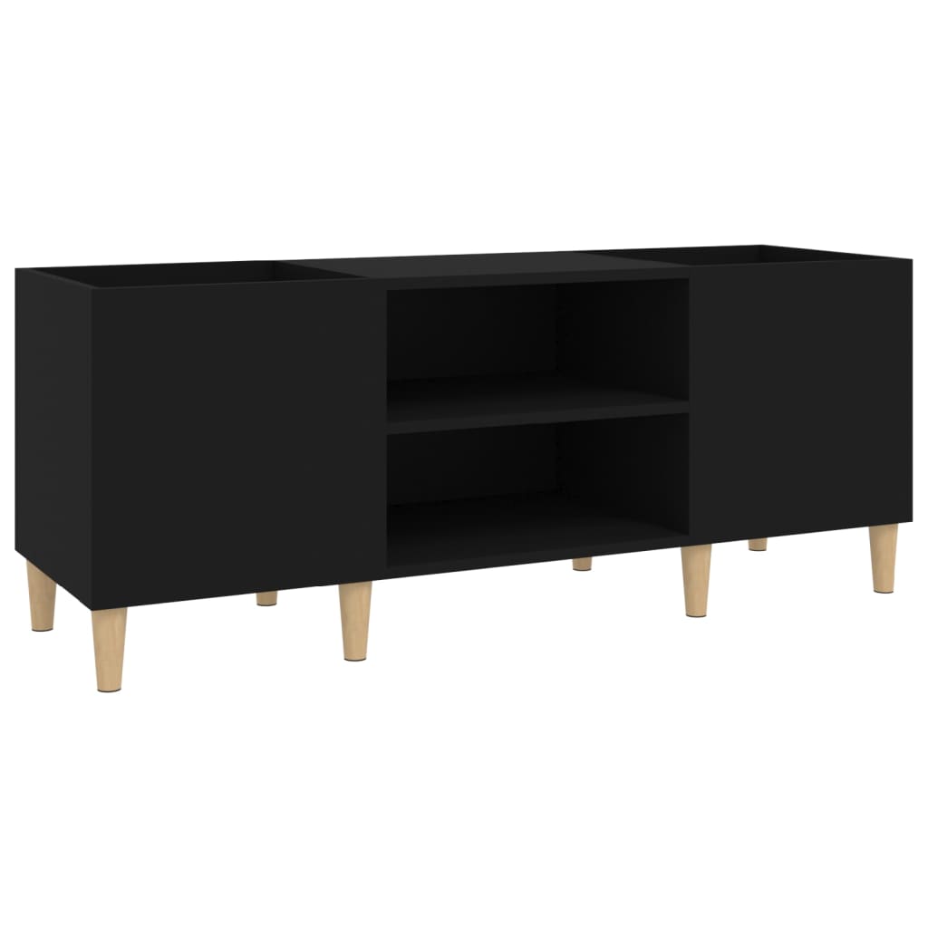 TV-Schrank Schwarz 121x38x48 cm Holzwerkstoff