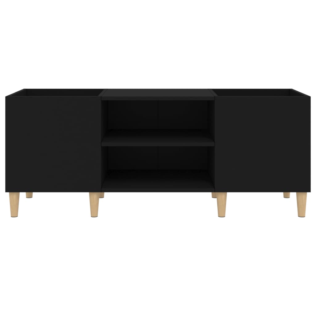 TV-Schrank Schwarz 121x38x48 cm Holzwerkstoff