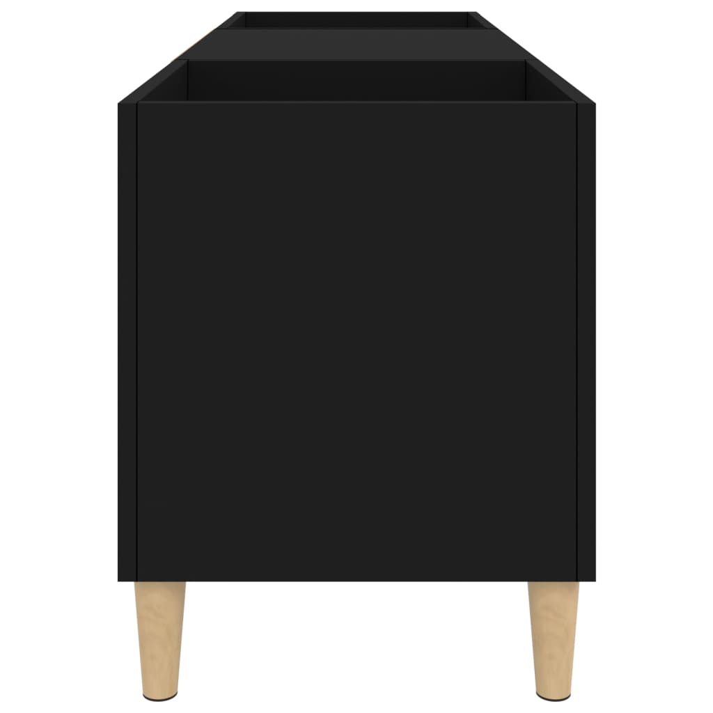 TV-Schrank Schwarz 121x38x48 cm Holzwerkstoff