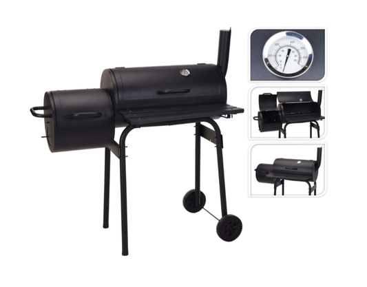 Barbecue Smoker in Schwarz