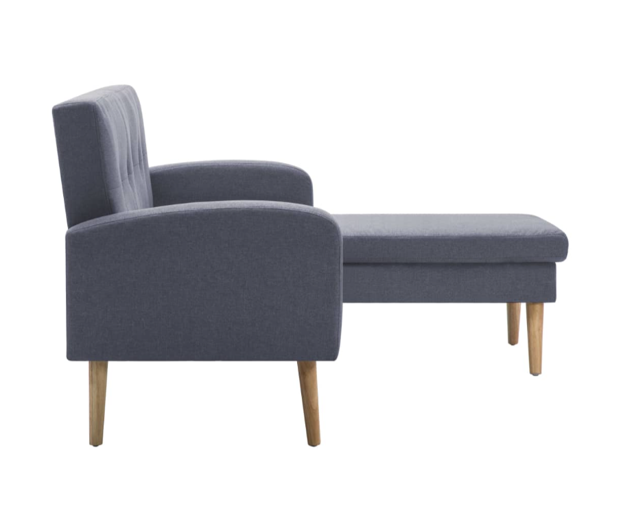 Sofa "Amilia" mit Stoffbezug in Hellgrau