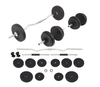 Langhantel- und Kurzhantelset 30 Kg & 60 Kg