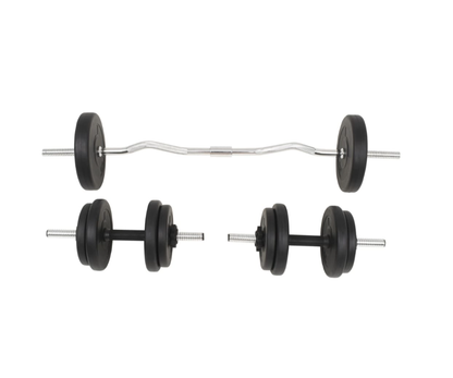 Langhantel- und Kurzhantelset 30 Kg & 60 Kg