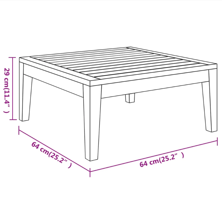 Gartenlounge-Set "Amira" mit Cremeweißen Kissen Massivholz Akazie