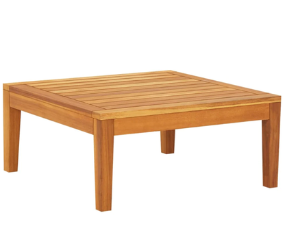 Gartenlounge-Set "Amira" mit Cremeweißen Kissen Massivholz Akazie