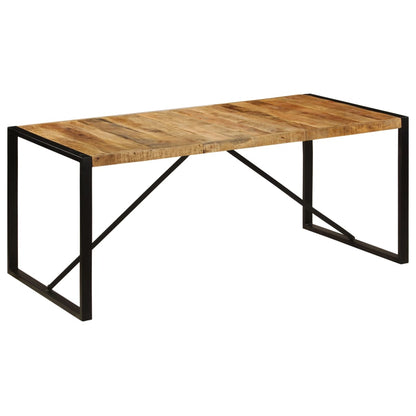 Esszimmertisch "Laurenz" aus rauem Mango-Massivholz 180x90cm