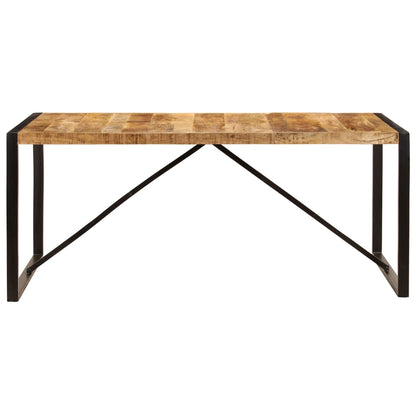 Esszimmertisch "Laurenz" aus rauem Mango-Massivholz 180x90cm