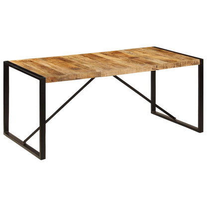 Esszimmertisch "Laurenz" aus rauem Mango-Massivholz 180x90cm