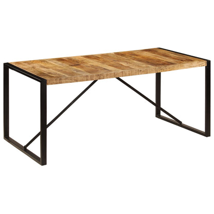 Esszimmertisch "Laurenz" aus rauem Mango-Massivholz 180x90cm
