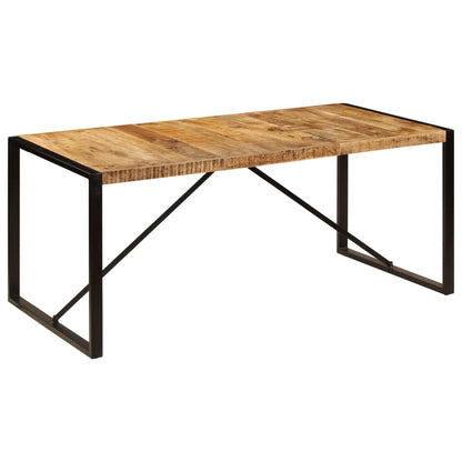 Esszimmertisch "Laurenz" aus rauem Mango-Massivholz 180x90cm
